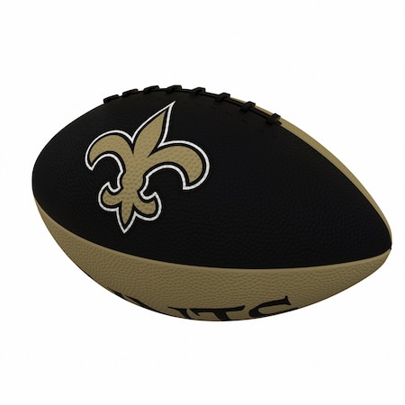 Logo Brands New Orleans Saints Pinwheel Logo Junior-Size Rubber Football 620-93JR-2